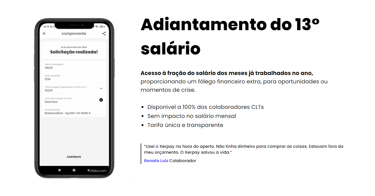 antecipação do décimo terceiro